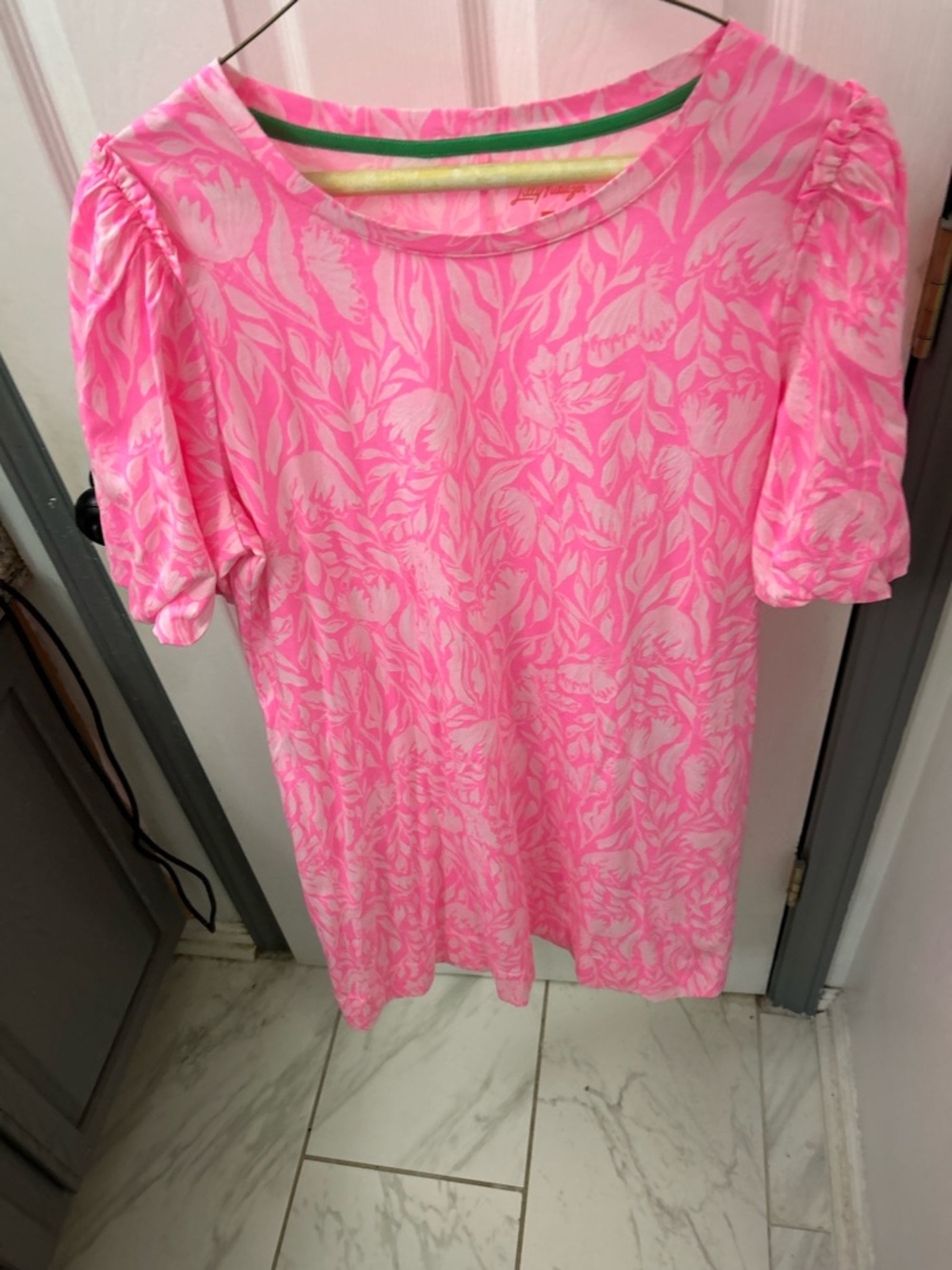 NWOT LILLY PULITZER pink floral dress.